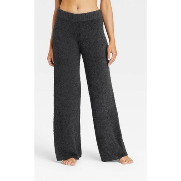NWOT Stars Above Feather Yarn Sherpa Fleece Wide Leg Pants Xl - Picture 1 of 9